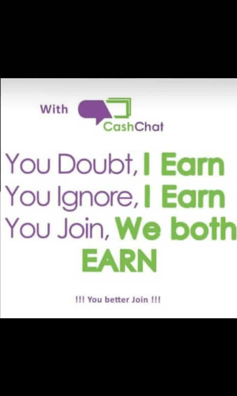 Earn more if you don't doubt and join.